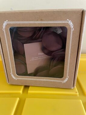 Boxed Decorative Fabric Petals - chocolate